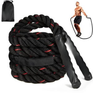 Weighted Jump Ropes for Men women, 2.8lb 3.8lb 5lb Heavy Skipping Rope