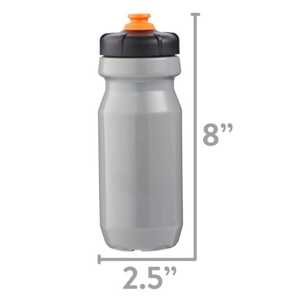 22 Fluid Ounces Cycling Water Bottle, Black and Gray - Image 3