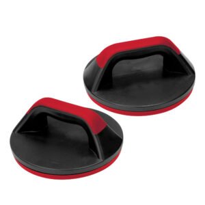 Essential Swivel Perfect Push-up handles, Pair, Black & Red